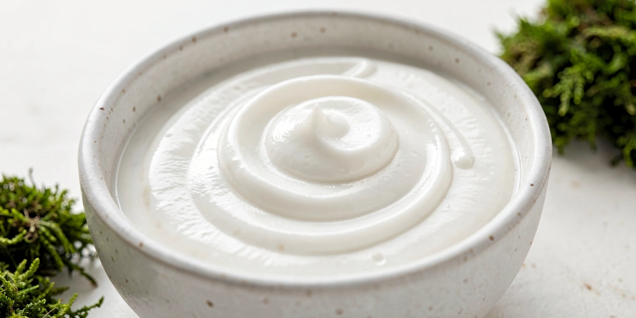 Textura de crema orgánica natural